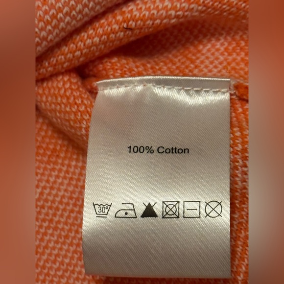 NWT Girls Sz. 2-3 Years Mini Kardi Orange and White Half Moon Cardigan - Picture 11 of 11